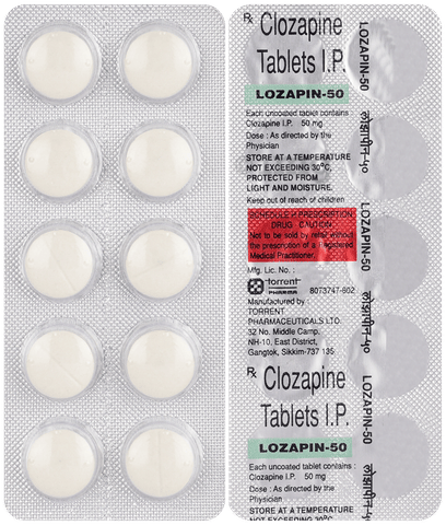 Lozapin 50mg Tablet
