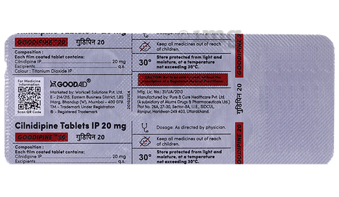 Goodipine 20 Tablet image Goodipine 20 Tablet image