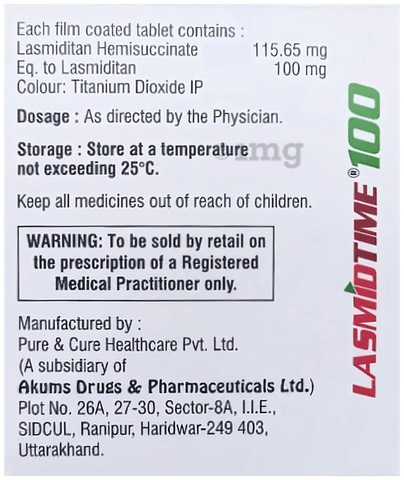 Lasmidtime 100 Tablet image