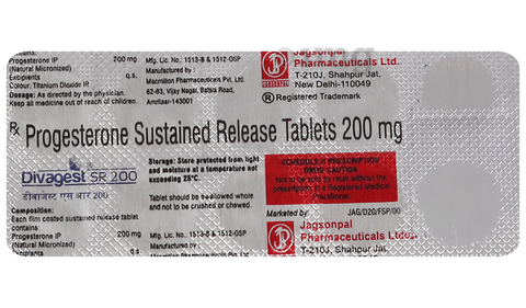 Divagest 200mg Tablet SR image
