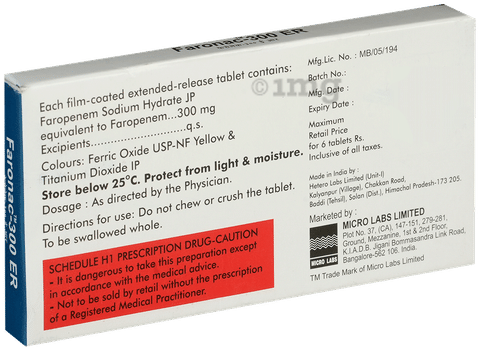 Faronac 300mg Tablet ER image Faronac 300mg Tablet ER image