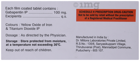 Gabagesic 100mg Tablet image Gabagesic 100mg Tablet image