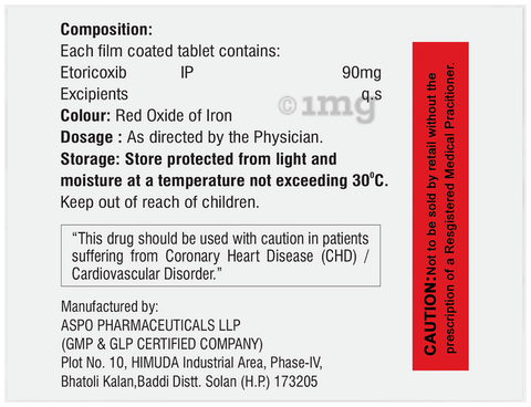 Aspocox 90mg Tablet image Aspocox 90mg Tablet image