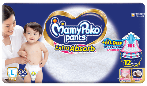 Buy MamyPoko Pants Extra Absorb Baby Diapers, X-Large (XL), 52 Count,  12-17kg Online at Best Prices in India - JioMart.