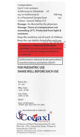 Azovaxl 100 Oral Suspension