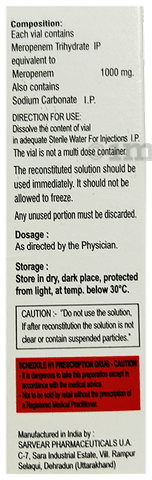 Merocity 1g Injection