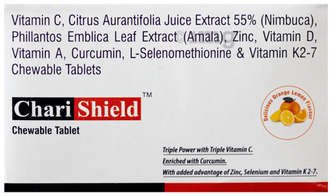 Chari Shield Chewable Tablet Orange Lemon image Chari Shield Chewable Tablet Orange Lemon image