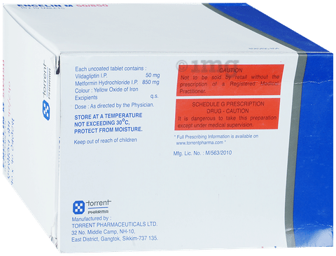 Encelin M 50/850 Tablet image Encelin M 50/850 Tablet image