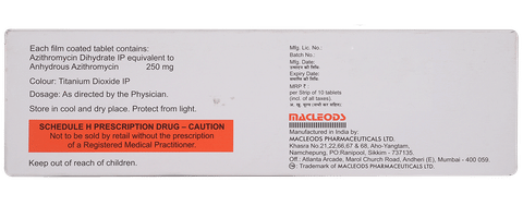 Zithrox 250 Tablet image