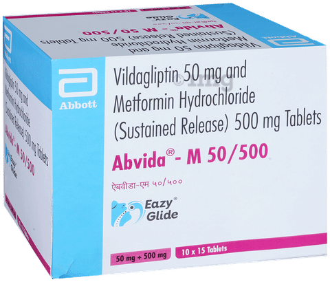 Abvida-M 50/500 Eazy Glide Tablet SR image