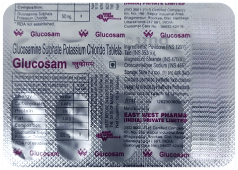 Glucosam 500mg Tablet image