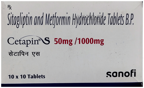 Cetapin S 50mg/1000mg Tablet image