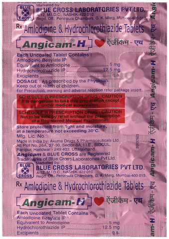 Angicam-H 5mg/12.5mg Tablet