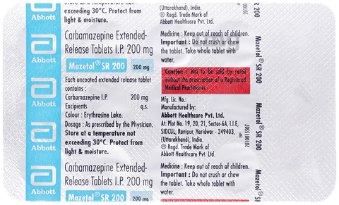 MazETOL SR 200 Tablet image MazETOL SR 200 Tablet image