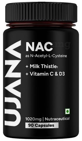 milk thistle n-acetylcysteine and glutathione together Ujana NAC + Milk Thistle + Vitamin C & D3 1020mg Capsule: Buy bottle of  90.0 capsules at best price in India