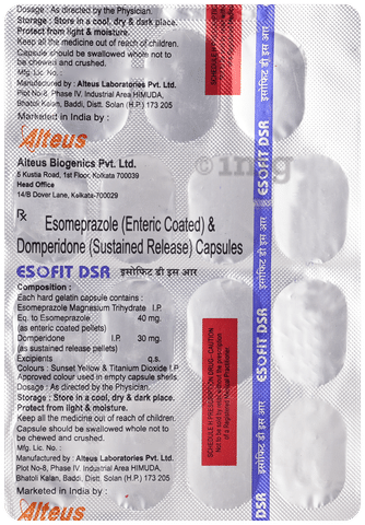 Esofit D 30mg/40mg Capsule SR