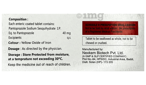 Pintoz 40 Tablet image