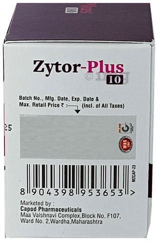 Zytor-Plus 10 Tablet image Zytor-Plus 10 Tablet image