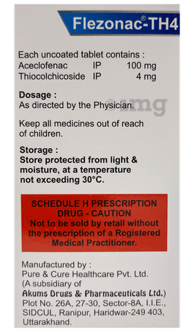 Flezonac TH 100mg/4mg Tablet image
