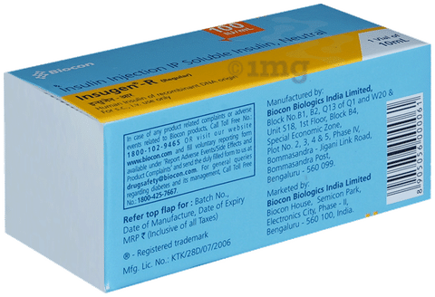 Insugen-R 100IU/ml Solution for Injection