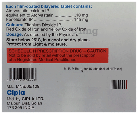 Atorlip-F Tablet image