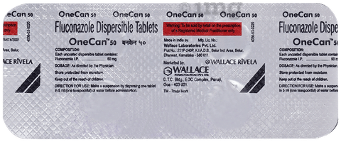 Onecan 50mg Tablet image