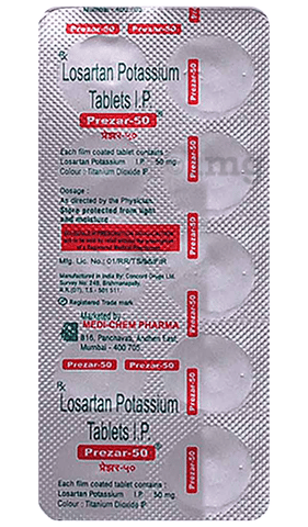 PREZar 50mg Tablet image PREZar 50mg Tablet image