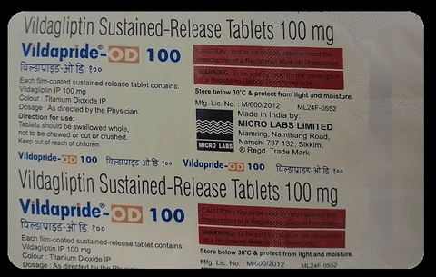 Vildapride-OD 100 Tablet SR