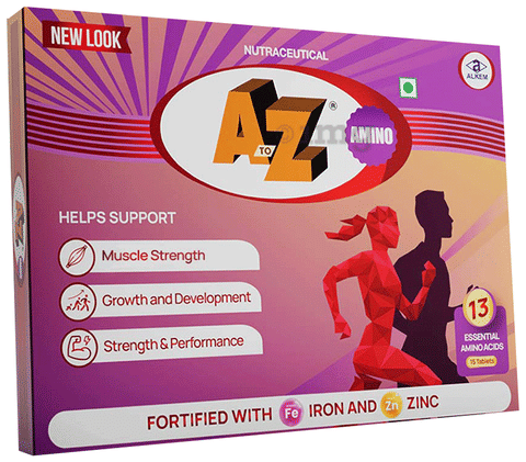 A to Z Amino Tablet: Buy strip of 15.0 tablets at best price in