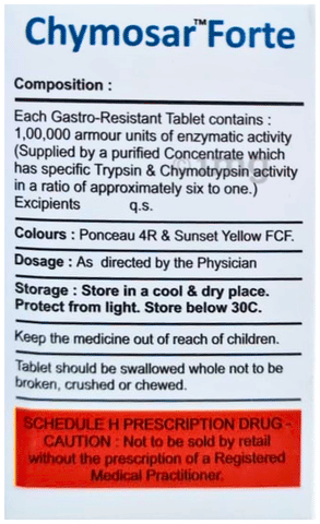 Chymosar Forte Tablet image