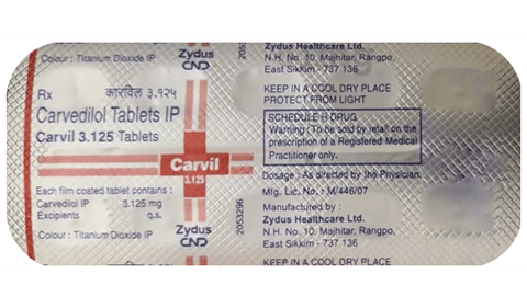 Carvil 3.125 Tablet image