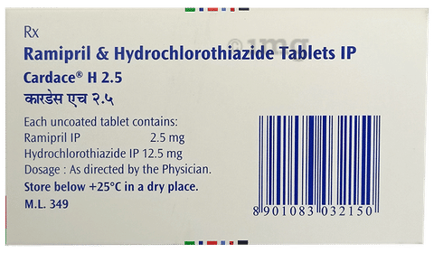 Cardace H 2.5 Tablet image