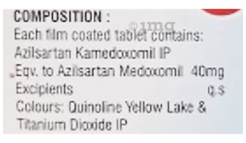 Azilstrum 40 Tablet image Azilstrum 40 Tablet image
