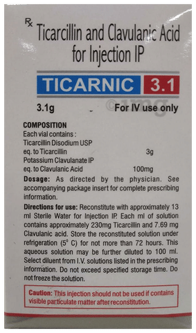 Ticarnic 3.1 Injection image Ticarnic 3.1 Injection image