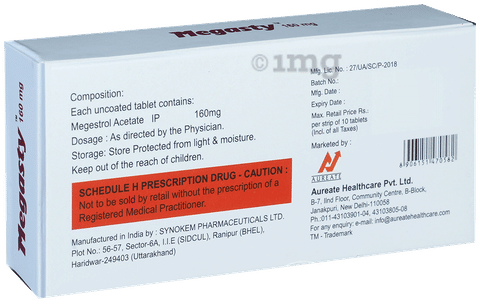 Megasty 160mg Tablet image Megasty 160mg Tablet image