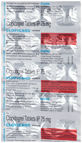 Clopicard  75mg Tablet image