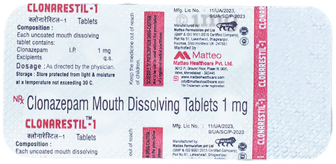Clonarestil 1 Tablet MD image Clonarestil 1 Tablet MD image
