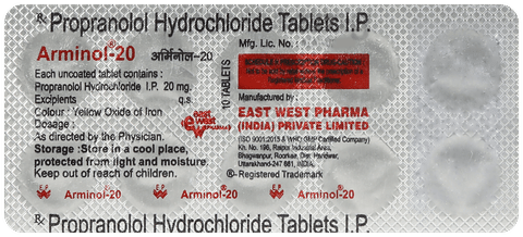 Arminol 20mg Tablet image