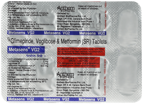 Metasens VG 2mg Tablet image
