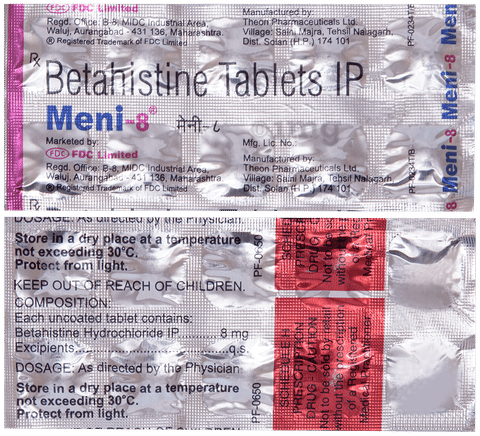 Meni 8mg Tablet image