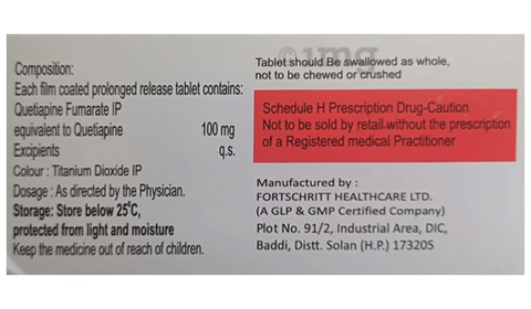 Schizopin SR 100 Tablet image