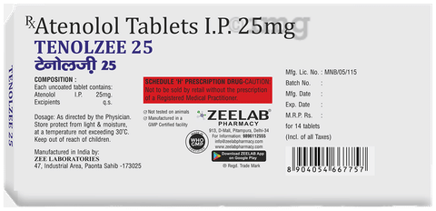 Tenolzee 25 Tablet image