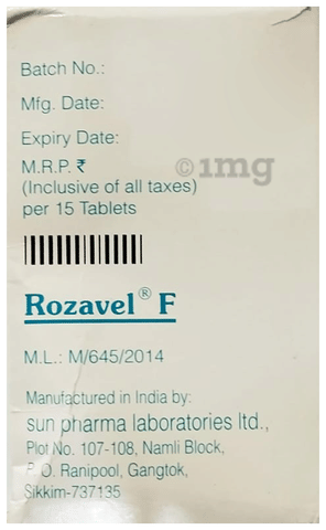 Rozavel F Tablet image