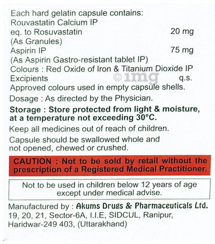 Rexvas ASP 20/75 Capsule