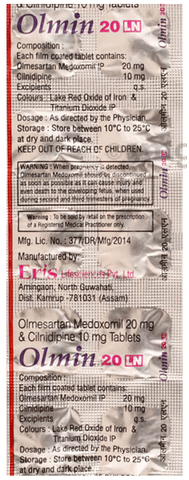 Olmin 20 LN Tablet image Olmin 20 LN Tablet image