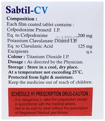 Sabtil-CV Tablet image