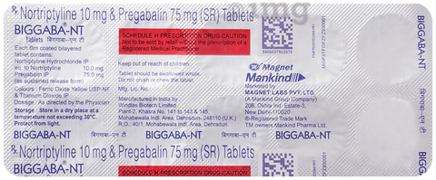 Biggaba NT 75mg/10mg Tablet SR image