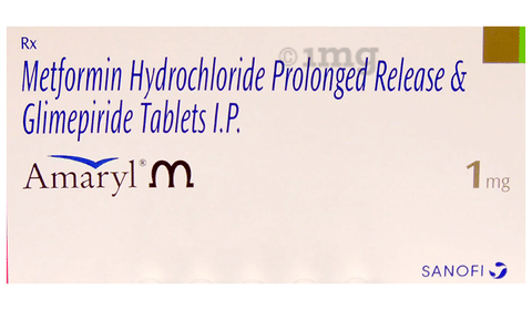 Amaryl M 1mg Tablet PR image Amaryl M 1mg Tablet PR image