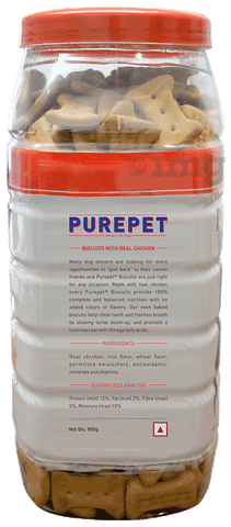 Purepet Chicken Flavour Biscuit Buy jar of 800.0 gm Biscuit at