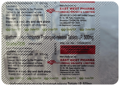 Diafer 500mg Tablet ER image